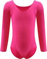 🩰 dancina: long sleeve cotton leotard for kids - ballet & gymnastics wear (ages 2-10) логотип