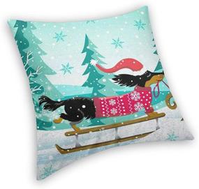 img 3 attached to Elightvap Christmas Dachshund Pillowcase Bedroom