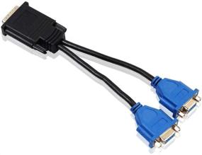 img 2 attached to DMS-59 Pin Male to Dual VGA Female Video Card Adapter - Y Splitter Cable