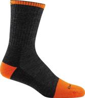 darn tough steely micro crew cushion sock - reliable comfort for men logo