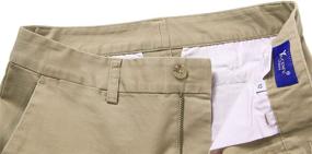 img 2 attached to YUCENFU Big Boys Straight Fit Uniform Pants: Stylish Flat Front Cotton Chino Pants for Sizes 8-20