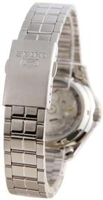 img 2 attached to Seiko Men's SNKK87 Two Tone Stainless Steel Analog Watch: Stylish White Dial Timepiece