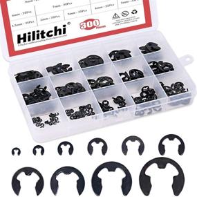 img 4 attached to 💍 Hilitchi 300-Pcs Alloy Steel E-Clip Circlip External Retaining Ring Assortment Set - 1.5mm to 10mm: Comprehensive Steel E-Clip Circlip Collection for Various Applications