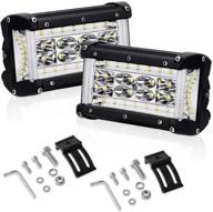💡 yitamotor 5inch 264w led side shooter light bar: offroad driving, combo beam, waterproof - ideal for trucks, motorcycles, boats - 2 year warranty logo