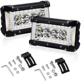 img 4 attached to 💡 YITAMOTOR 5Inch 264W LED Side Shooter Light Bar: Offroad Driving, Combo Beam, Waterproof - Ideal for Trucks, Motorcycles, Boats - 2 Year Warranty