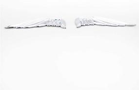 img 2 attached to CARRUN 3D Metal Angel Wing Emblem Car Styling Motorcycle Accessories Metal Badge Stickers Label Emblem Car Stickers (Silver)