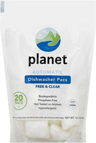 img 1 attached to 🌟 Planet Auto Free & Clear Dishwasher Pacs, 12.7oz: Powerful Cleaning for Spotless Dishes