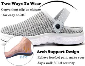 img 1 attached to 👞 ZUSERIS Breathable Slippers: Ultimate Comfort Walking Shoes for Men, Mules & Clogs