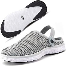 img 3 attached to 👞 ZUSERIS Breathable Slippers: Ultimate Comfort Walking Shoes for Men, Mules & Clogs