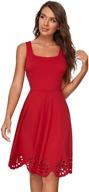 romwe women's sleeveless scalloped cocktail dresses: stylish women's clothing with flair logo