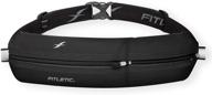 fitletic - bolt running pouch: the ultimate waterproof double pocket waist belt for runners - adjustable & expandable running accessories logo