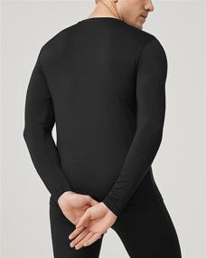 img 3 attached to 👕 LAPASA Men's Thermal Underwear Top, Fleece-Lined Long Sleeve Shirt - Light/Mid/Heavy Weight - 1 &amp; 2 Packs (Thermoflux M09/M55/M26)