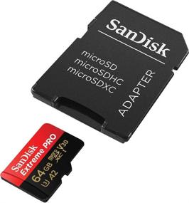 img 2 attached to 📷 SanDisk Extreme Pro 64GB Micro Memory Card for DJI Mavic Mini Drone: 4K V30 U3 SDXC Bundle with Everything But Stromboli Reader