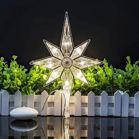 img 2 attached to 🎄 POP MART 2 Pack Christmas Lights: Polaris Star Motif LED Ornament for Xmas Party & Outdoor Decor