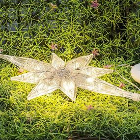 img 3 attached to 🎄 POP MART 2 Pack Christmas Lights: Polaris Star Motif LED Ornament for Xmas Party & Outdoor Decor