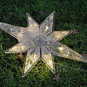 img 1 attached to 🎄 POP MART 2 Pack Christmas Lights: Polaris Star Motif LED Ornament for Xmas Party & Outdoor Decor