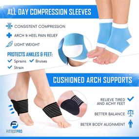 img 2 attached to 🌱 Ultimate Plantar Fasciitis Foot Pain Relief Kit - Premium Support, Therapy Wraps, Compression Socks & More