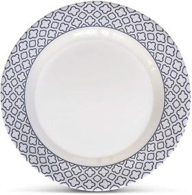 img 1 attached to 🍽️ Bowla 12 Piece Melamine Dinnerware Set: Stylish and Durable for Every Occasion