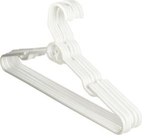 img 1 attached to White 6pk Heavy Duty Tubular 🧺 Hanger with Attachable Hook - Sturdy Closet Organizer