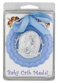 img 1 attached to Guardian Angel Crib Medal Blue