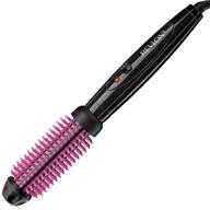 1 inch barrel revlon heated hair styling brush with silicone bristles logo