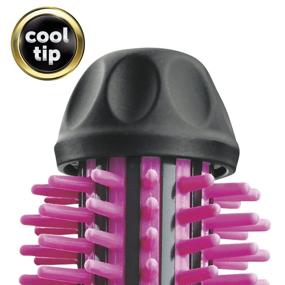 img 2 attached to 1 Inch Barrel Revlon Heated Hair Styling Brush with Silicone Bristles