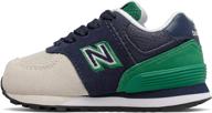 new balance lace up sneaker natural boys' shoes logo