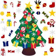 fayoo diy felt christmas tree: 30pcs ornaments for handmade door wall decorations логотип