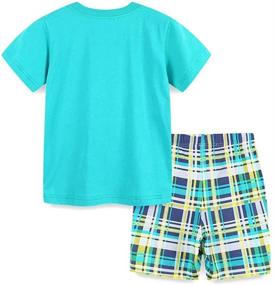 img 2 attached to 👶 Adorable Toddler Shorts Sets for 1-7Y Boys: Stylish Summer T-Shirt + Short Trousers Outfits