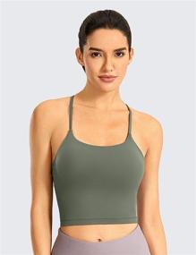 img 2 attached to 👚 CRZ YOGA Racerback Spaghetti Longline Women's Clothing: Top-Notch Lingerie, Sleep & Lounge Wear