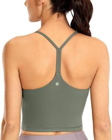 img 3 attached to 👚 CRZ YOGA Racerback Spaghetti Longline Women's Clothing: Top-Notch Lingerie, Sleep & Lounge Wear