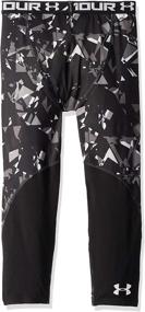 img 1 attached to 👦 Boys' ¾ Printed Leggings with Under Armour HeatGear Technology