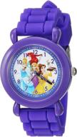 🕰️ enchanting disney quartz plastic silicone watches for girls: perfect for casual styling! logo