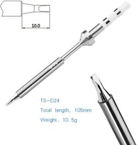 img 1 attached to 7 видов мини-сменных паяльных жал для паяльника TS100 из нержавеющей стали (TS-D24): улучшите свою пайку с помощью разнообразного выбора жал