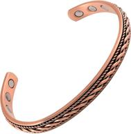 magnetjewelrystore copper bracelet for magnetic therapy with high power waves logo