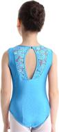 winying girls floral lace splice leotard jumpsuit: perfect for ballet, dance, and gymnastics with a stylish cut out back логотип