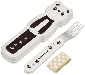 img 1 attached to 🐼 Adorable Chinese Panda Fork Set with Case and Band for Skaters