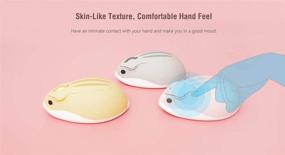 img 1 attached to 🐹 1200DPI USB Cordless Mouse Cute Hamster Shape, 2.4GHz Wireless Portable Mobile Optical Mouse for PC Laptop Computer Notebook MacBook, Ideal Gift for Kids Girls (Pink), Less Noise