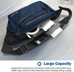 img 3 attached to 🎒 Versatile Navy ProCase Waist Pack: Perfect for Travel, Hiking, Running, and Outdoor Sports!