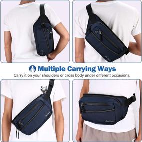 img 2 attached to 🎒 Versatile Navy ProCase Waist Pack: Perfect for Travel, Hiking, Running, and Outdoor Sports!