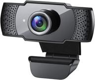 1080p hd webcam with microphone for pc video conferencing/calling/gaming - plug and play usb computer webcam [30fps] - compatible with laptop/desktop mac, skype/youtube/zoom/facetime logo
