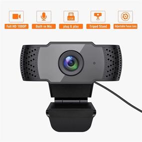 img 2 attached to 1080P HD Webcam with Microphone for PC Video Conferencing/Calling/Gaming - Plug and Play USB Computer Webcam [30fps] - Compatible with Laptop/Desktop Mac, Skype/YouTube/Zoom/Facetime