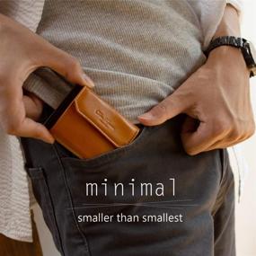 img 2 attached to Dom Teporna Italy Minimalist Shopping Men's Accessories for Wallets, Card Cases & Money Organizers