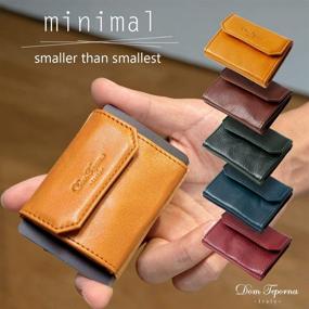 img 3 attached to Dom Teporna Italy Minimalist Shopping Men's Accessories for Wallets, Card Cases & Money Organizers