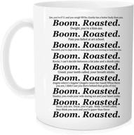 boom roasted office coffee mugs logo