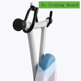 img 1 attached to 🧺 YYST Flexible Wall Mount Ironing Board Holder with Wall Storage Clip - Compatible with T-Leg Style and Y-Leg Style Ironing Boards