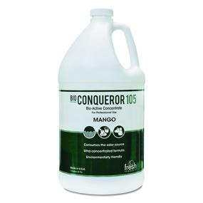 img 1 attached to 🍃 Bio Conqueror 105 Enzymatic Odor Eliminator with Mango Fragrance, 1 Gallon (Case of 4) - Fresh Products