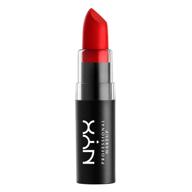 💄 помада для губ nyx professional makeup matte - яркий сине-красный оттенок: идеальный красный. логотип