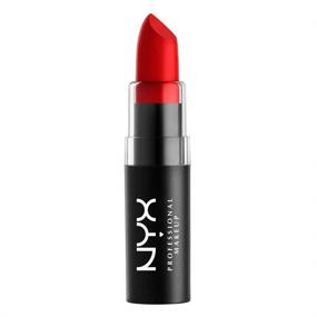 img 4 attached to 💄 NYX PROFESSIONAL MAKEUP Matte Lipstick - Vibrant Blue-Red Shade: Perfect Red