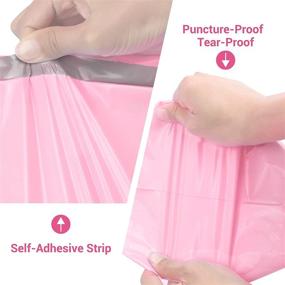 img 3 attached to 📦 KeePack Pink Poly Mailers 14.5x19 Inch 100 Pcs - Self-Seal Shipping Bags for Clothing